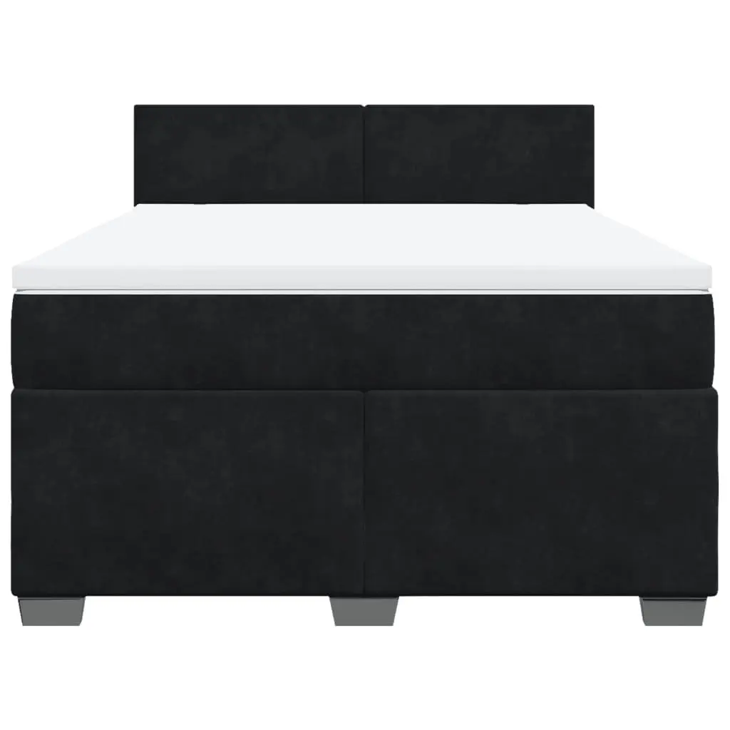 Queen Box Spring Bed with LED and Pocket Springs