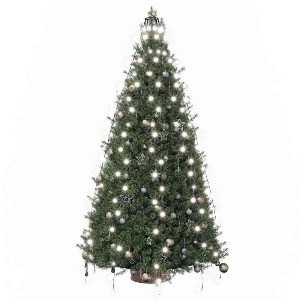 LED Net Lights Christmas Tree Decoration 210cm Cold White Indoor Outdoor 8 Effects