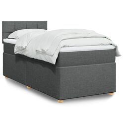 Comfortable Box Spring Bed with Practical Features & LED Lights