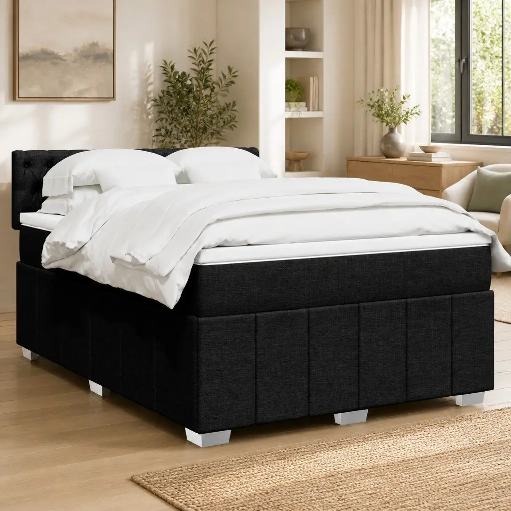 Double Box Spring Bed with Pocket Spring and LED Lighting