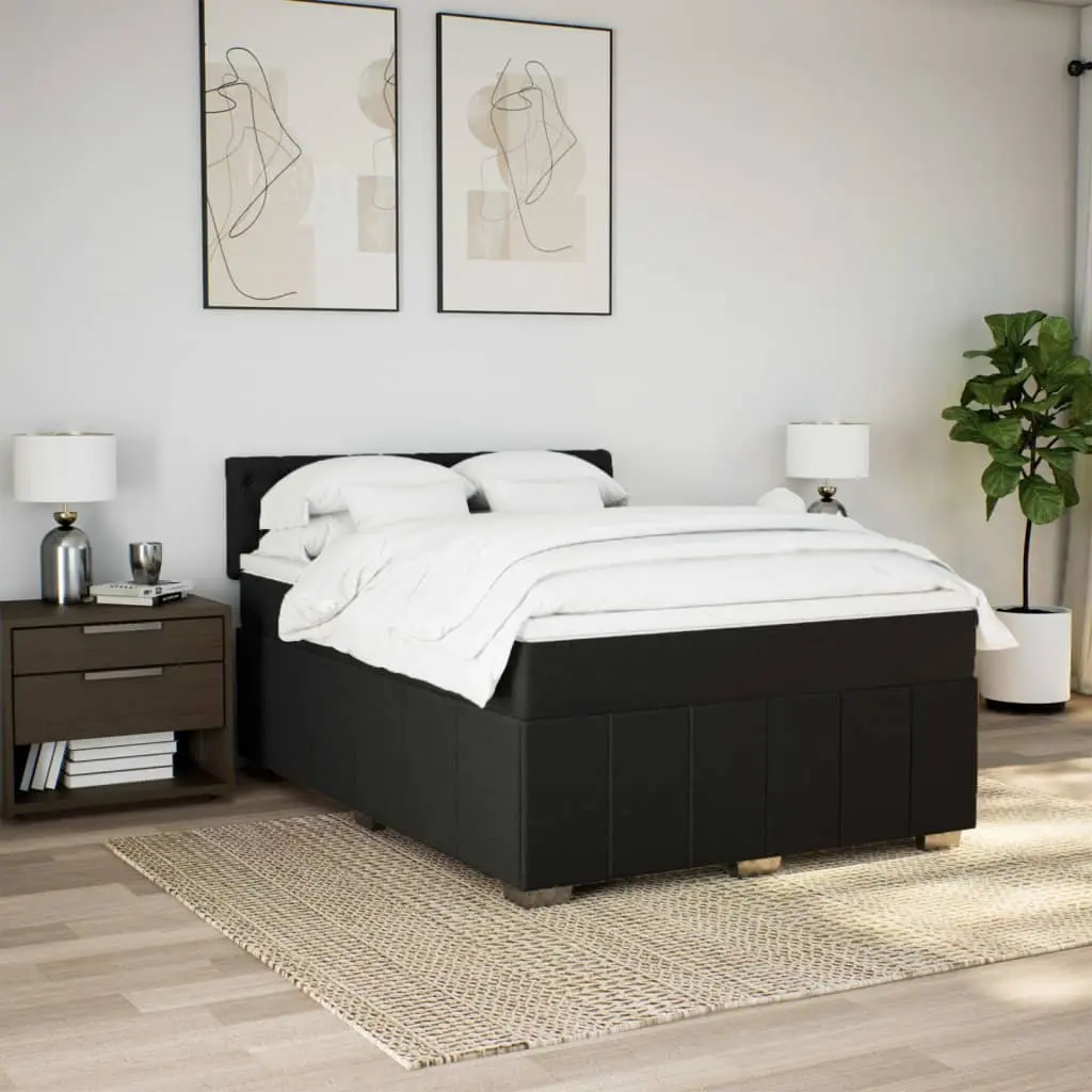 Double Box Spring Bed with Pocket Spring and LED Lighting