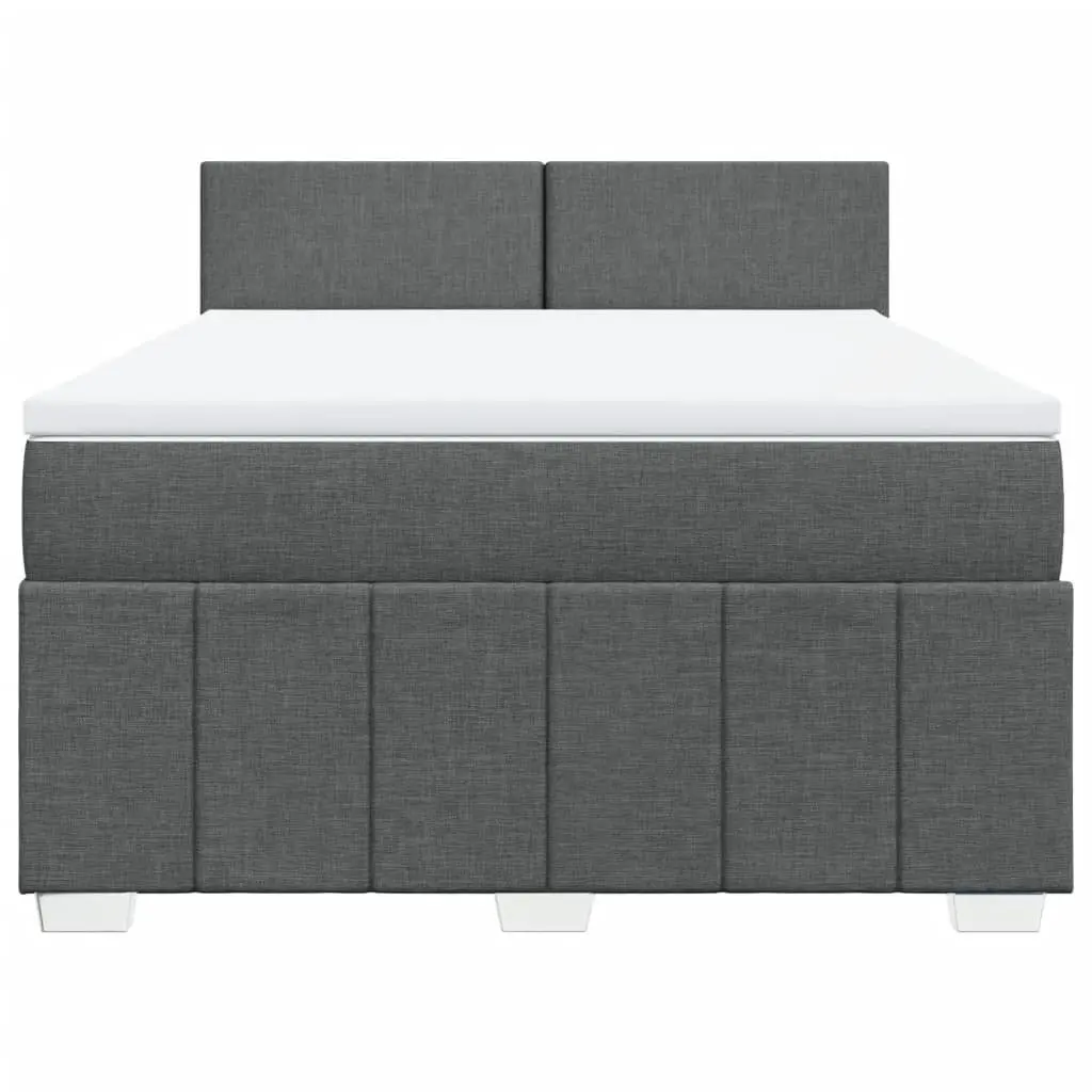 Queen Box Spring Bed with Adjustable Lighting