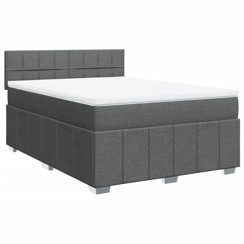 Queen Box Spring Bed with Pocket Spring and LED Lights