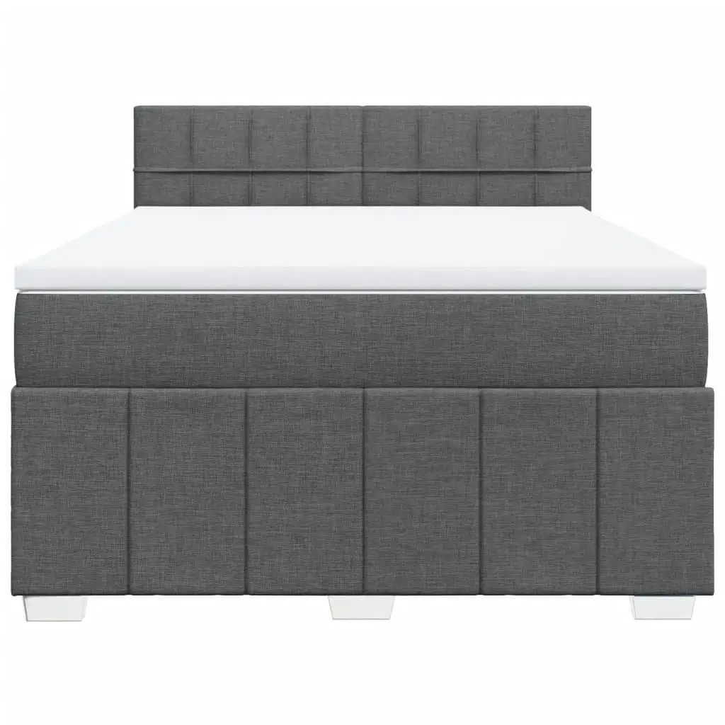 Queen Box Spring Bed with Pocket Spring and LED Lights