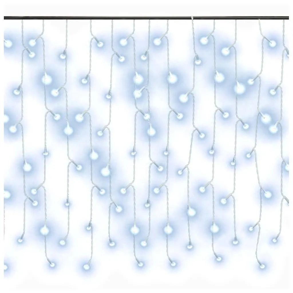 LED Curtain Icicle Lights 10m Cold White Decorative Lighting