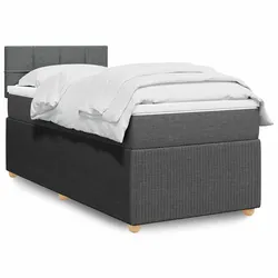 Comfortable Box Spring Bed with Pocket Mattress and LED Lights