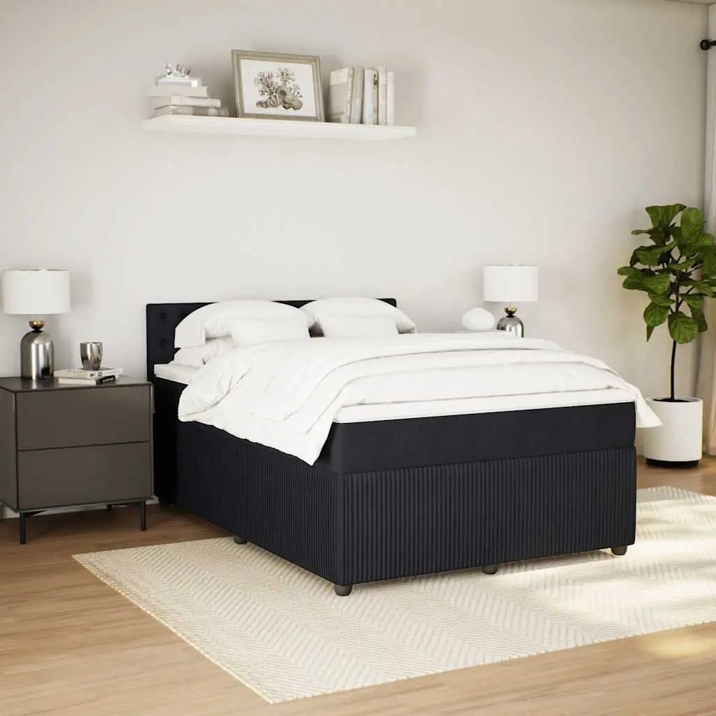 Double Box Spring Bed with Pocket Spring and LED Lights