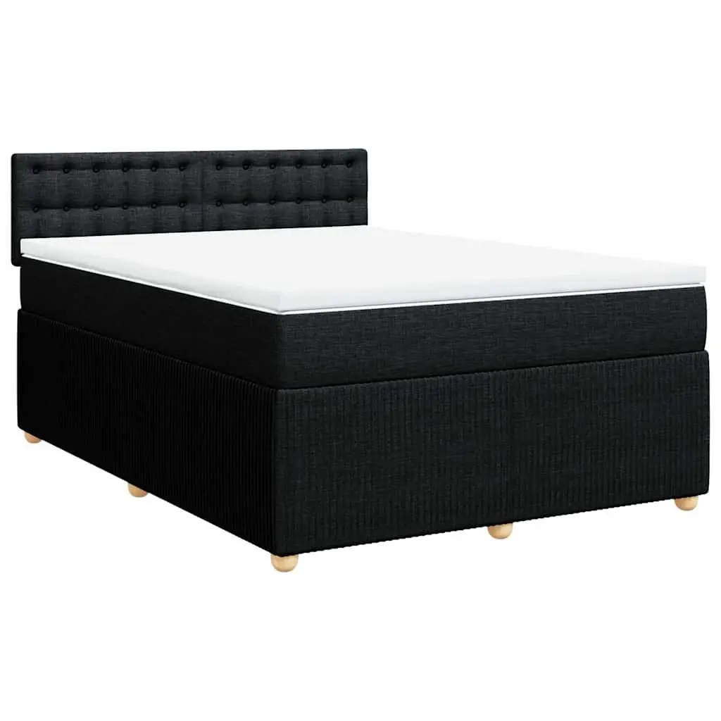 Double Box Spring Bed with Pocket Spring and LED Lights