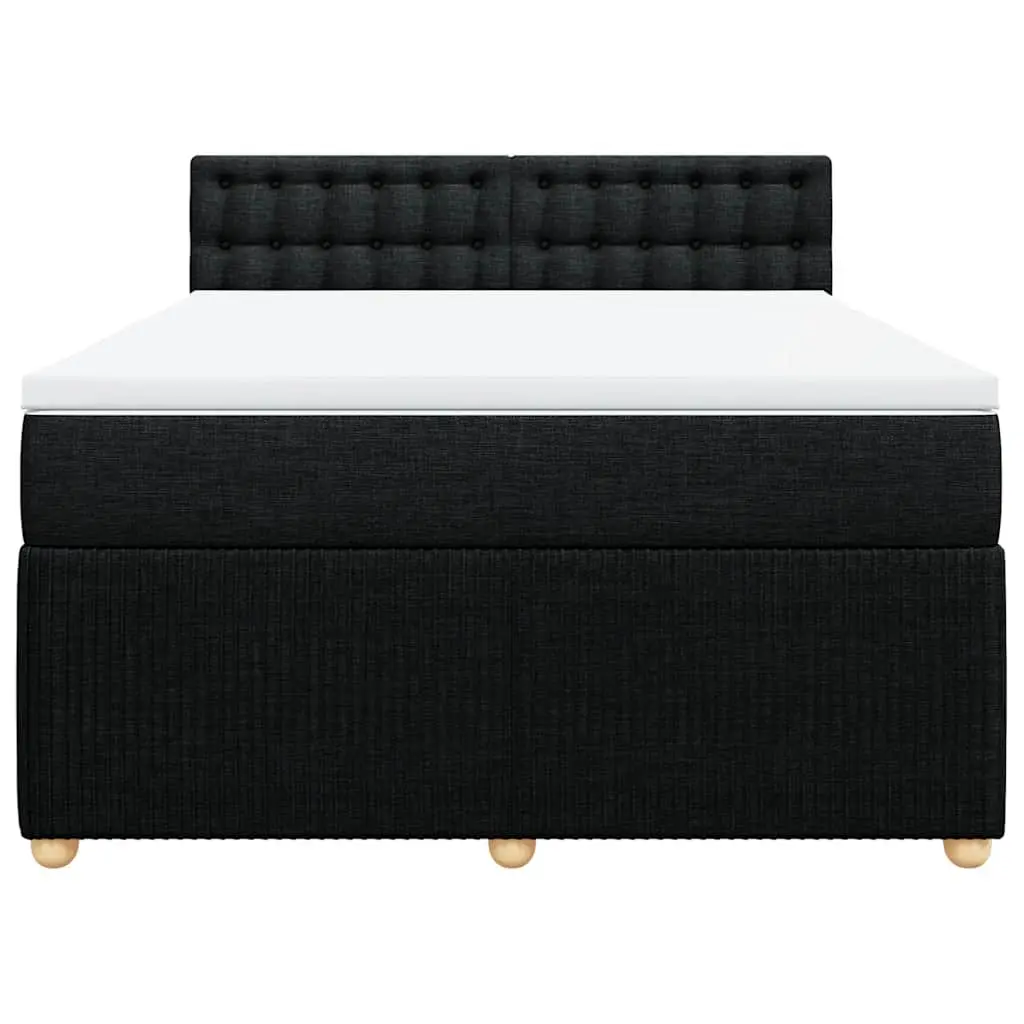 Double Box Spring Bed with Pocket Spring and LED Lights