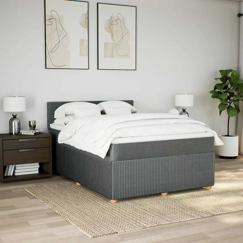 Queen Box Spring Bed with LED Ambiance