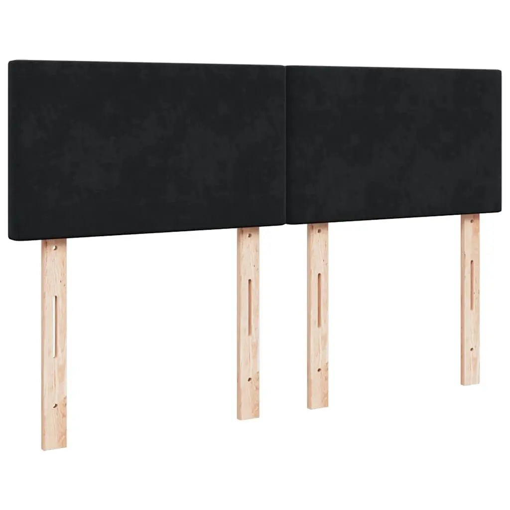 Grey Velvet Bed with Pocket Spring Mattress LED Lighting Double Box Spring