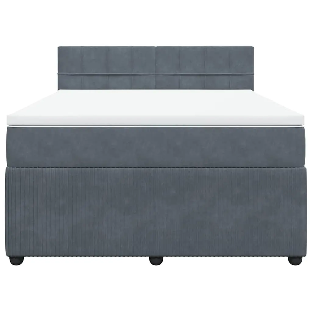 Queen Box Spring Bed with LED Lighting and Pocket Spring Mattress