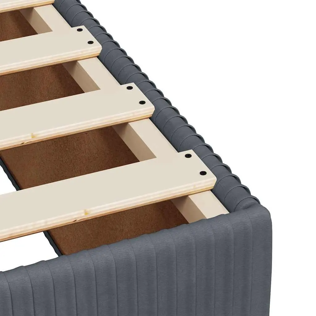 Queen Box Spring Bed with Mattress and LED Lights