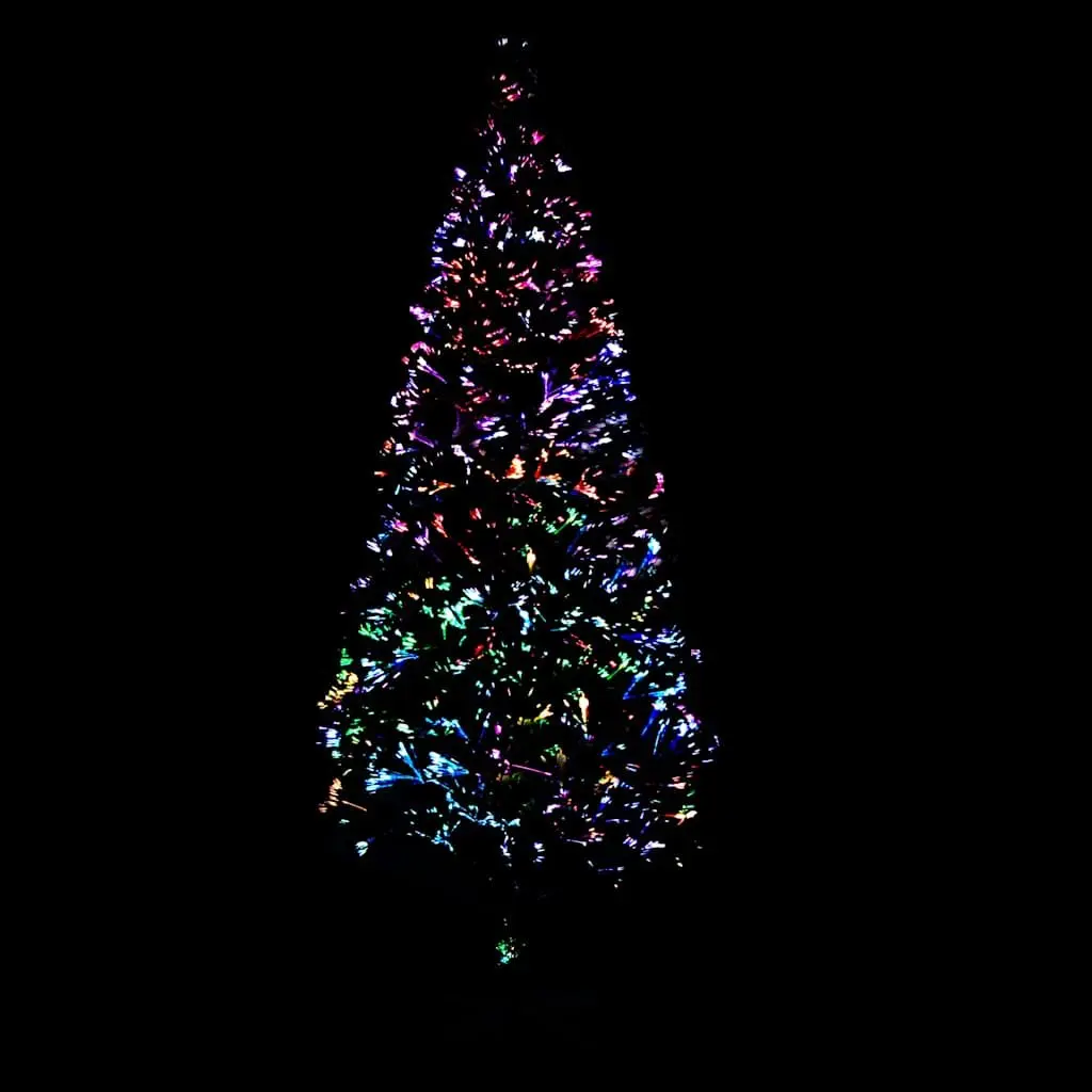 Artificial Christmas Tree 150cm Green Fibre Optic Lights