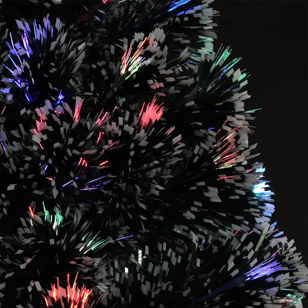 Pre-lit Artificial Christmas Tree 120cm Green Dual Lighting LED Fibre Optic