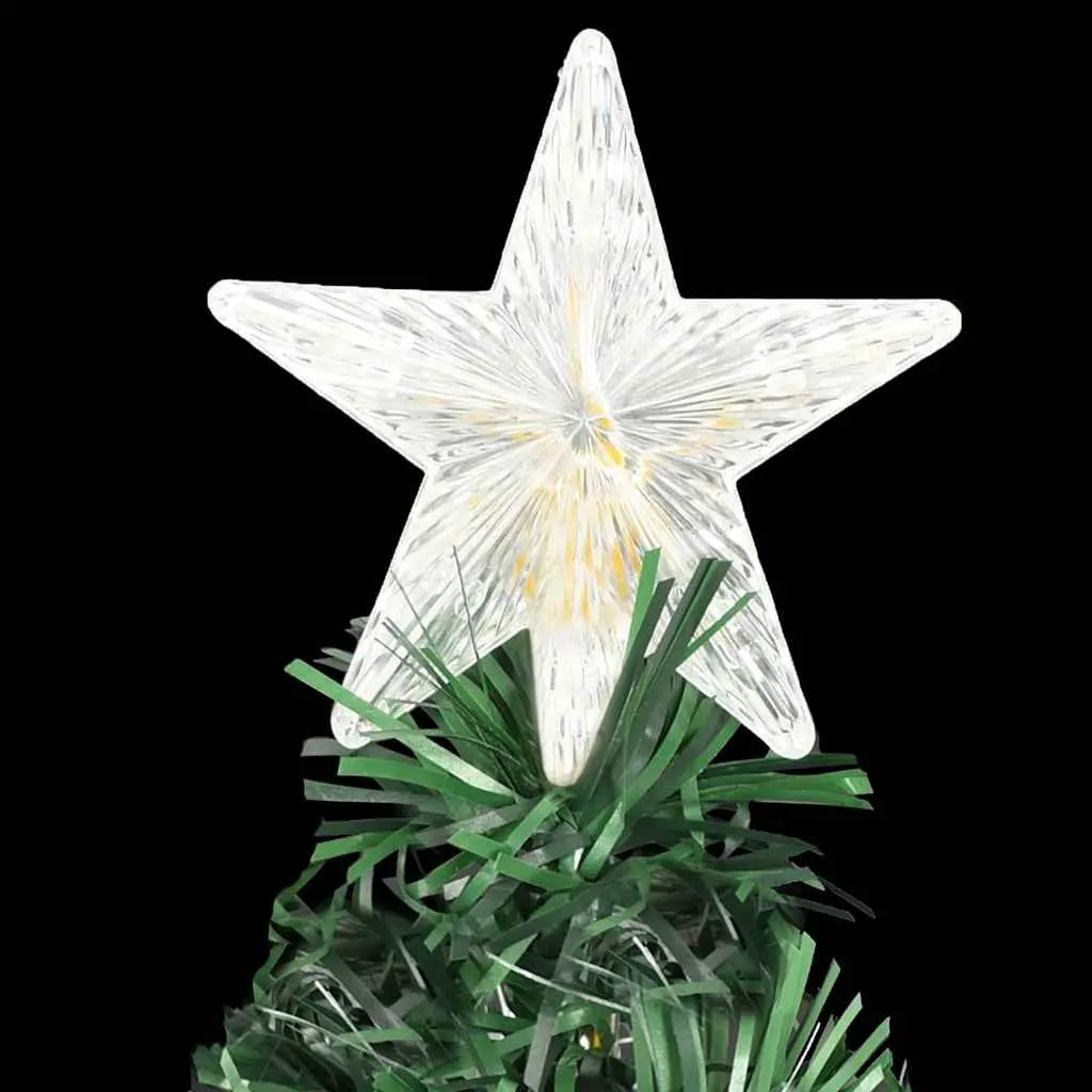 Pre-lit Artificial Christmas Tree 150cm Green Fibre Optic LED Lights