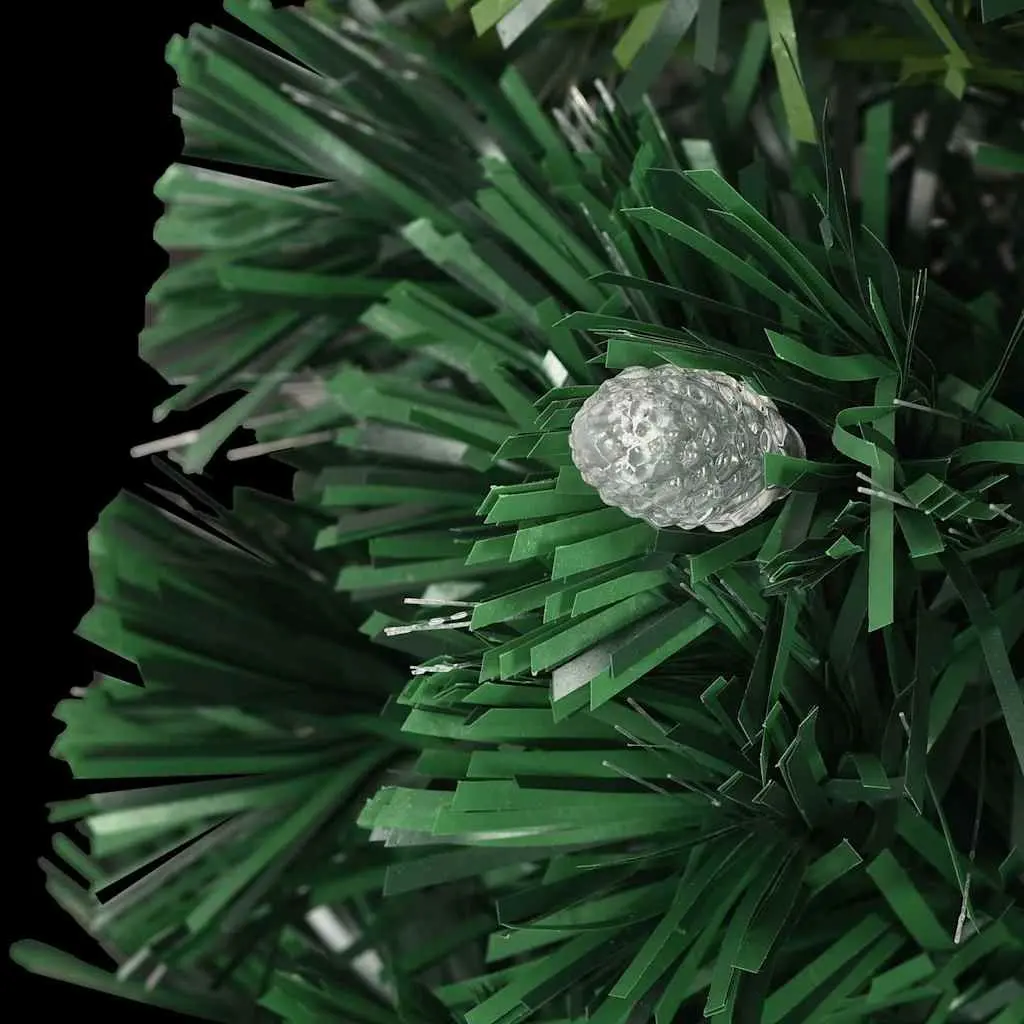 Pre-lit Artificial Christmas Tree 150cm Green Fibre Optic LED Lights