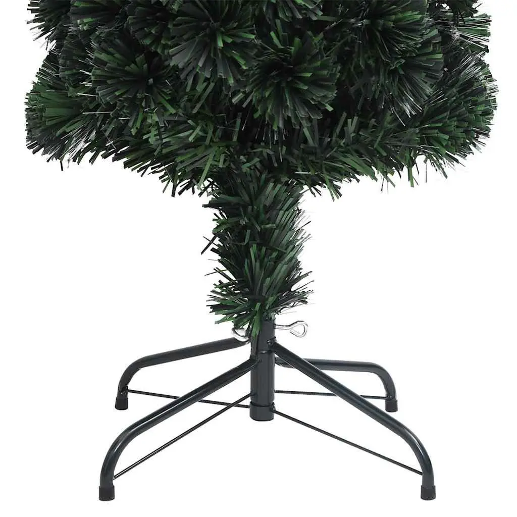Artificial Christmas Tree Slim 120cm Fibre Optic Lighting Black