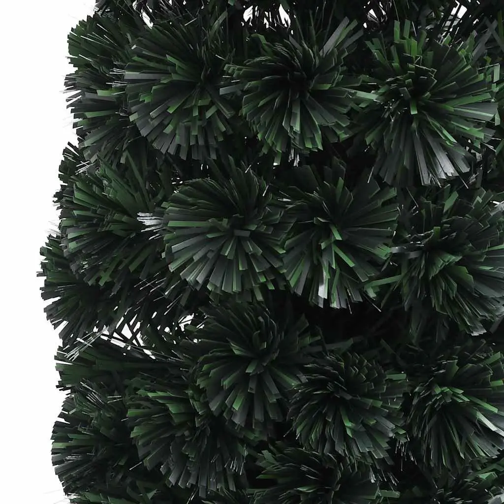 Artificial Christmas Tree Slim 150cm Fibre Optic Lighting Black