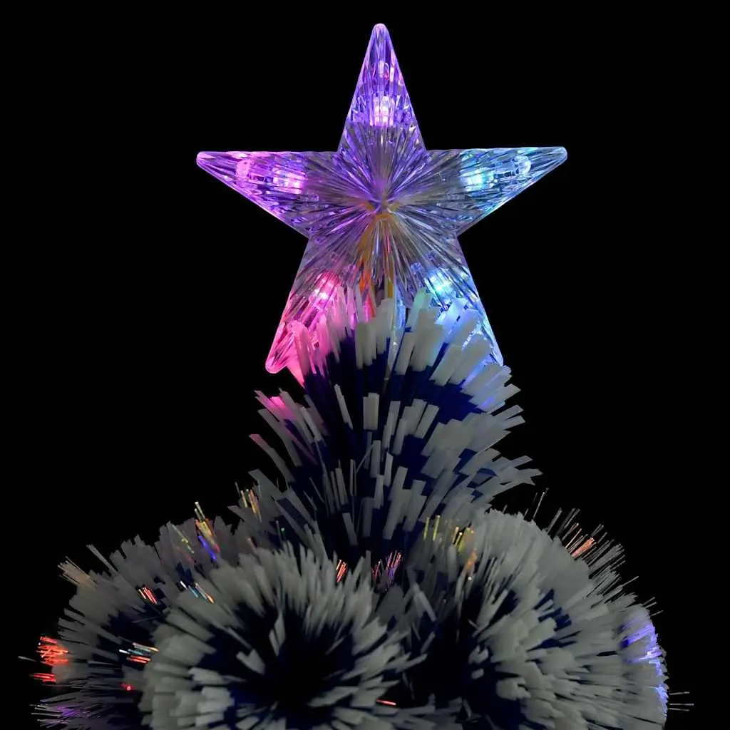 Artificial Christmas Tree LED Fibre Optic 240cm White
