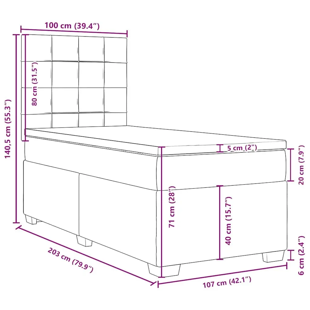 King Single Box Spring Bed