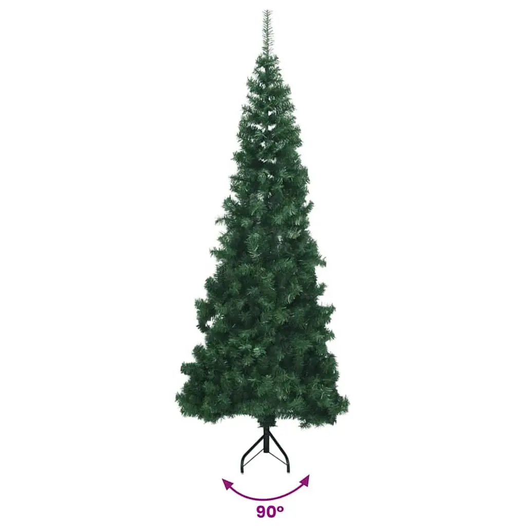 Corner Artificial Christmas Tree Green 180cm PVC Holiday Seasonal Decoration