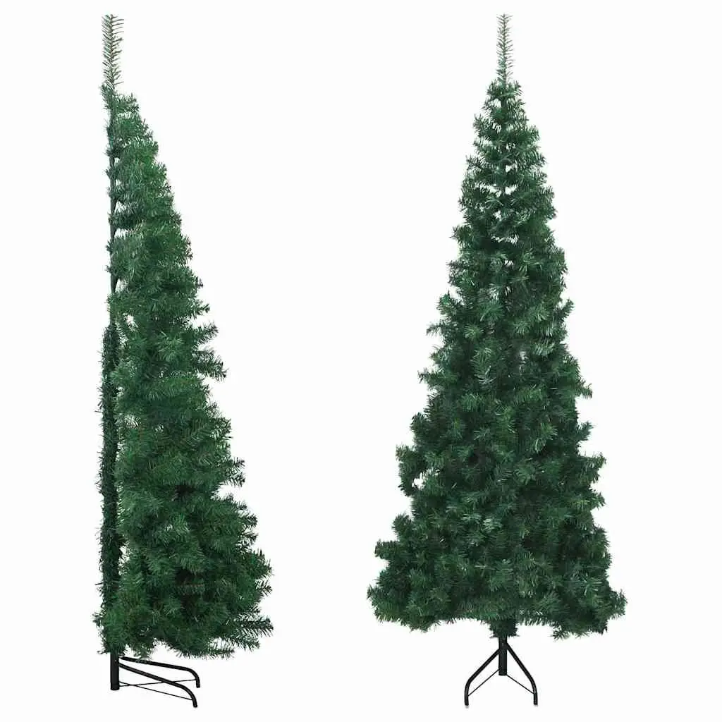 Corner Artificial Christmas Tree Green 210cm Indoor Outdoor Holiday Decoration