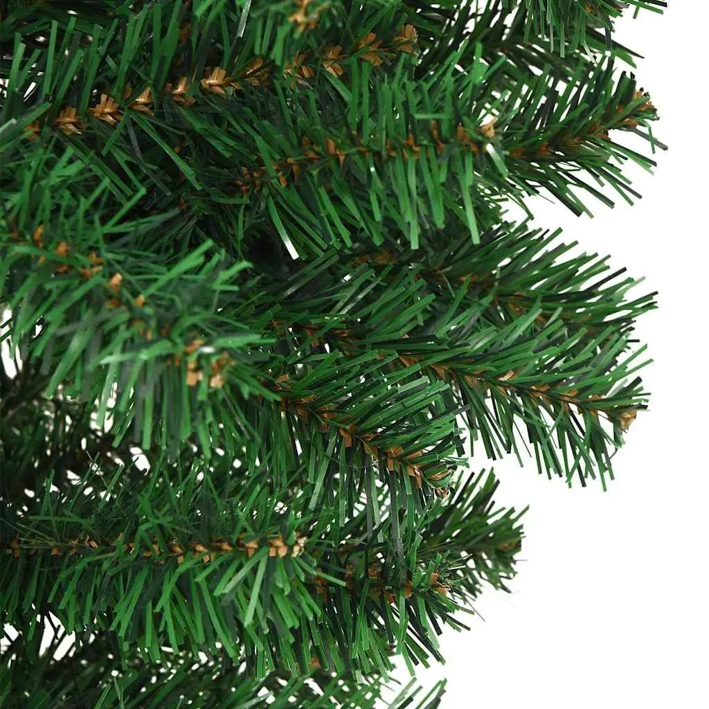 Upside-Down Artificial Christmas Tree Green 210cm Holiday Decoration