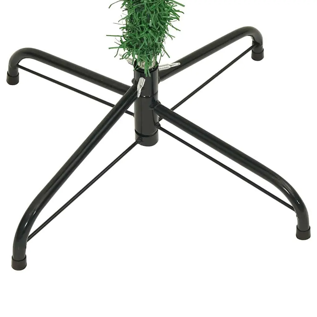 Upside-Down Artificial Christmas Tree Green 210cm Holiday Decoration