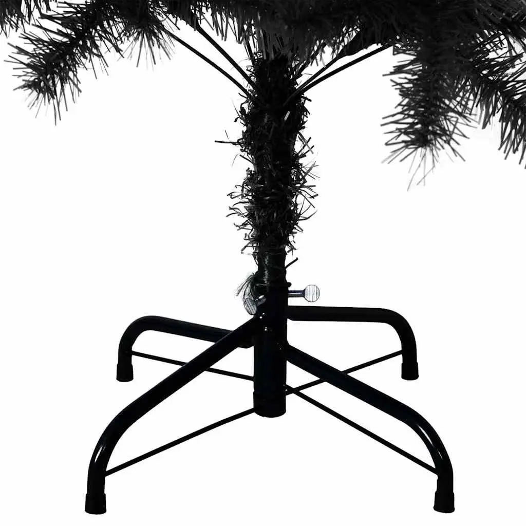 Black Artificial Christmas Tree 120cm PVC Indoor Outdoor Seasonal Holiday
