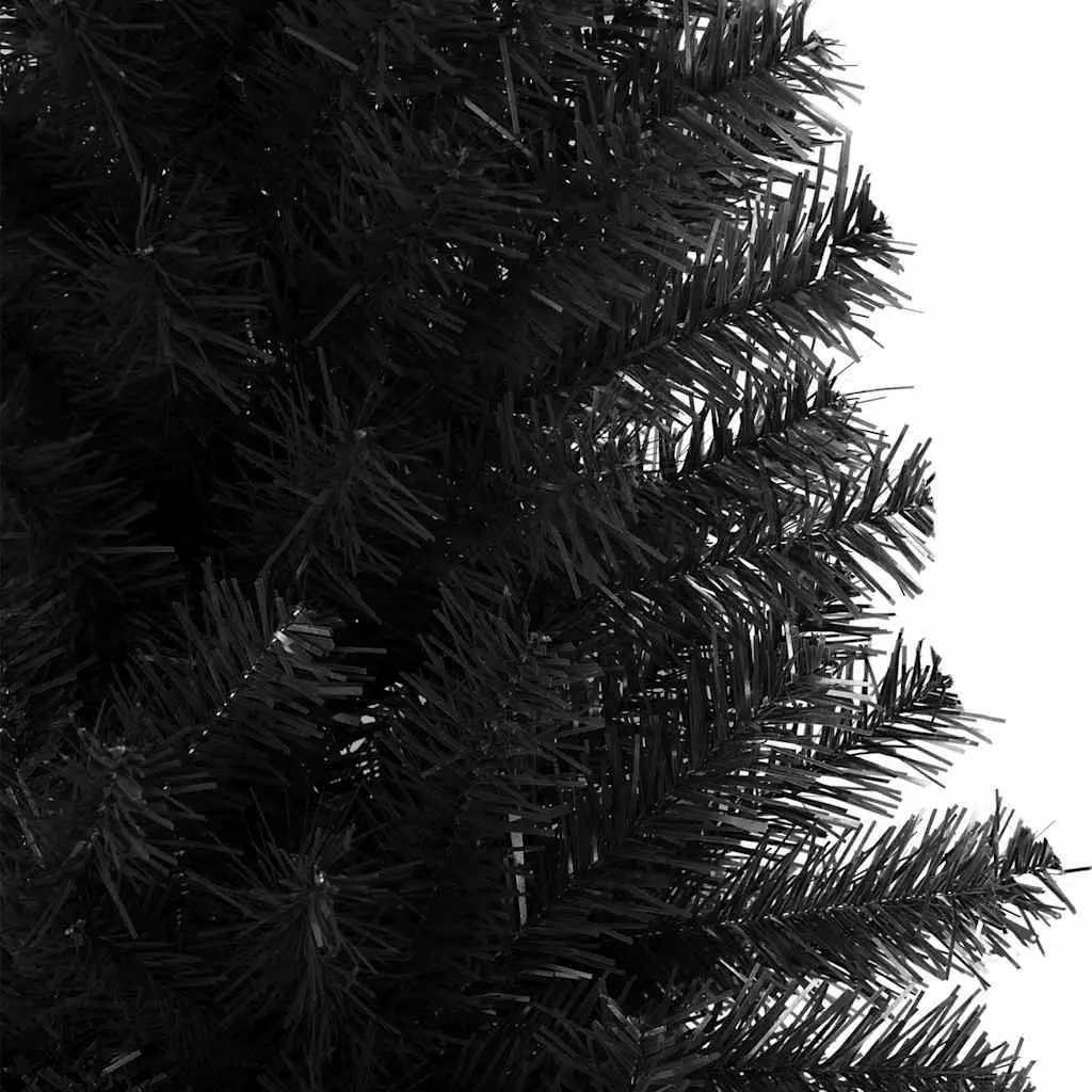 Black PVC Artificial Christmas Tree 240cm Holiday Decoration Indoor and Outdoor Use
