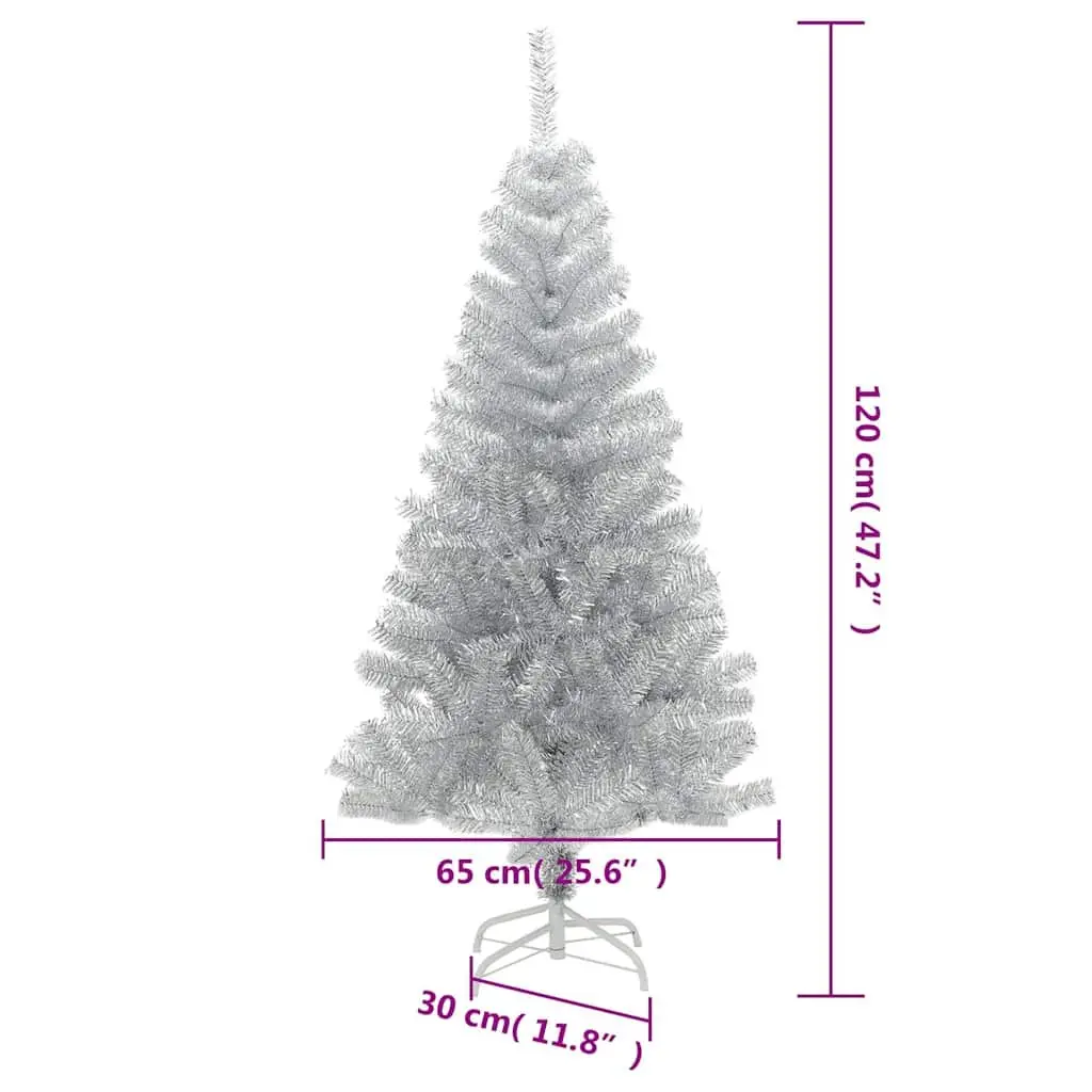 120cm Silver Artificial Christmas Tree for Holidays