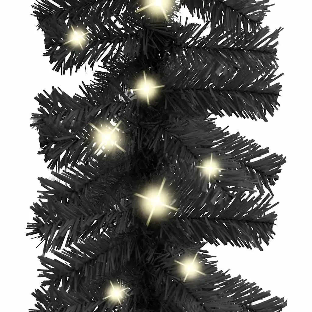 Christmas Garland LED Lights 20M Black Indoor Holiday Decor Festive Decoration