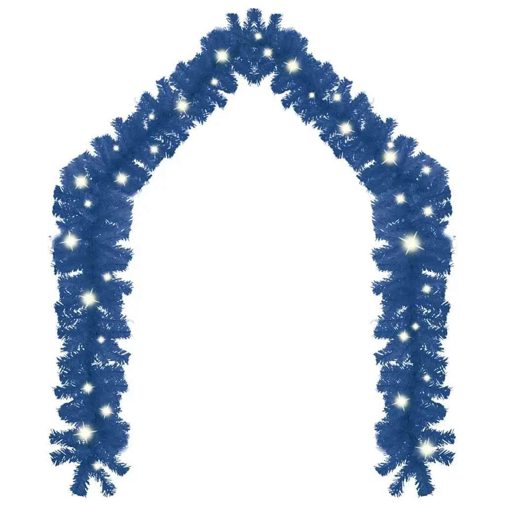 Christmas Garland LED Lights 20m Blue Holiday Decoration Indoor Outdoor