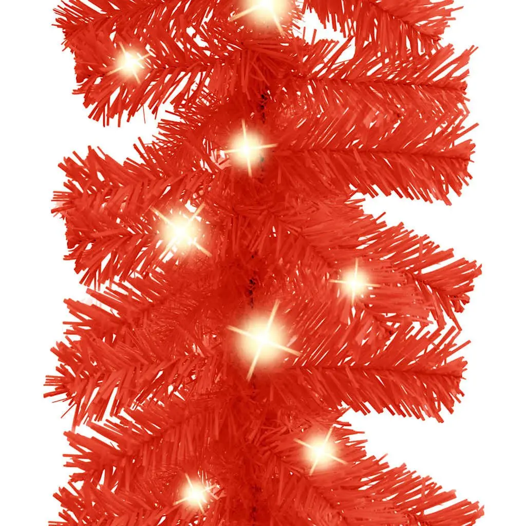Christmas Garland LED Lights 10m Red Holiday Decoration