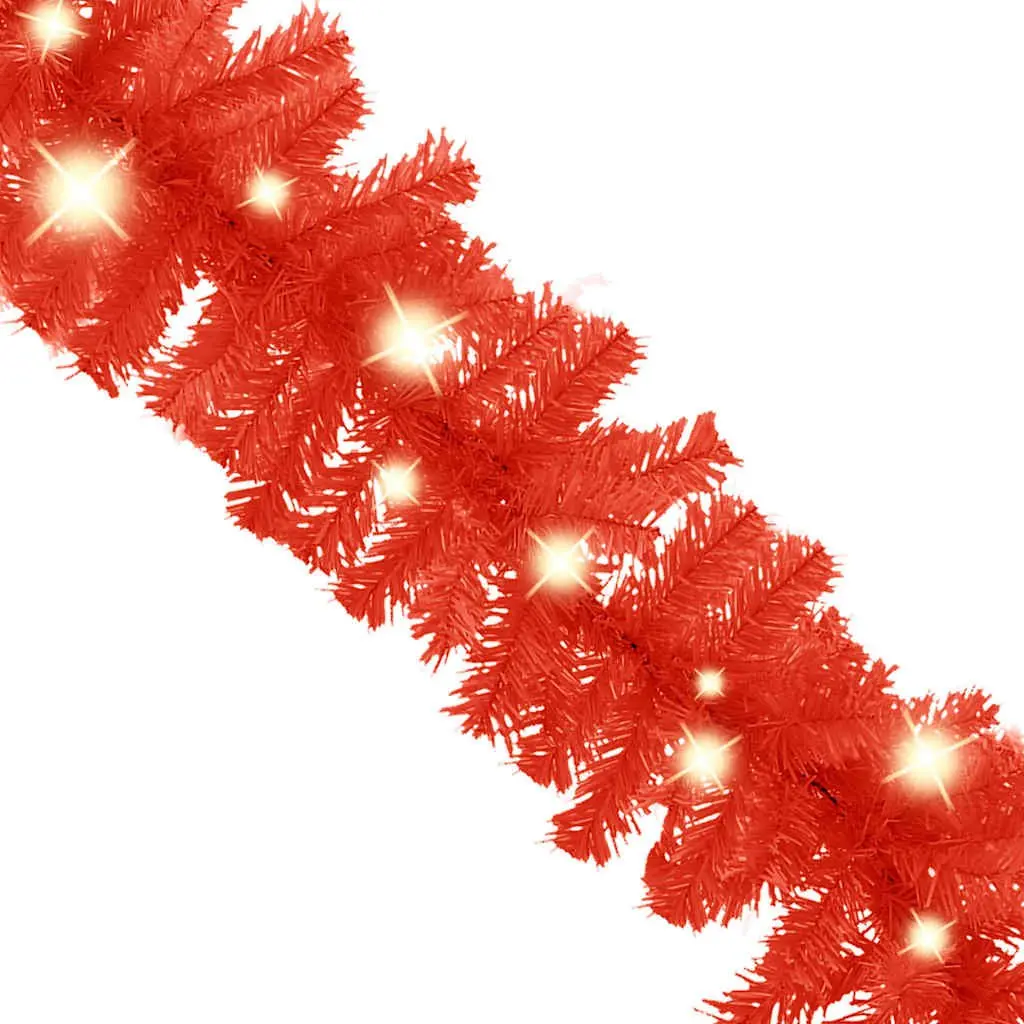 Christmas Garland LED Lights 10m Red Holiday Decoration