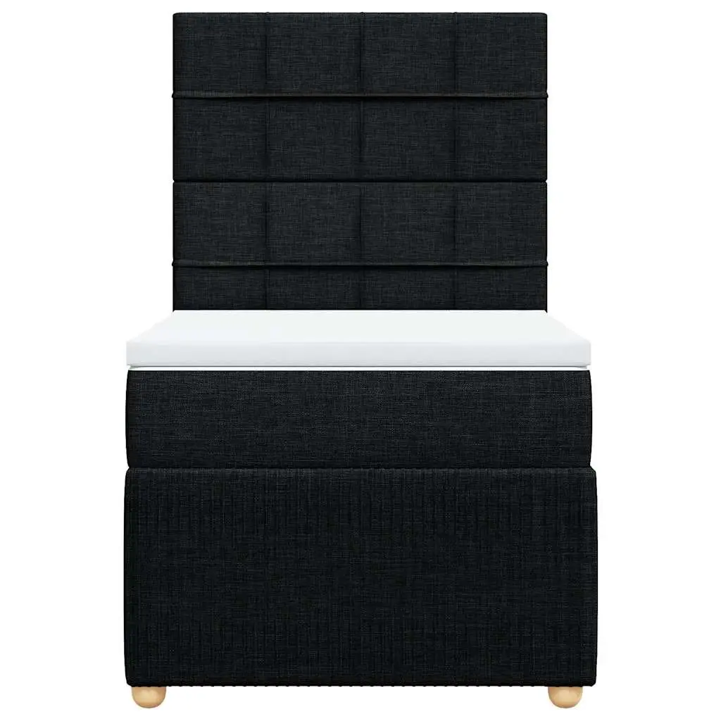 King Single Box Spring Bed with Pocket Mattress Height Adjustable Headboard