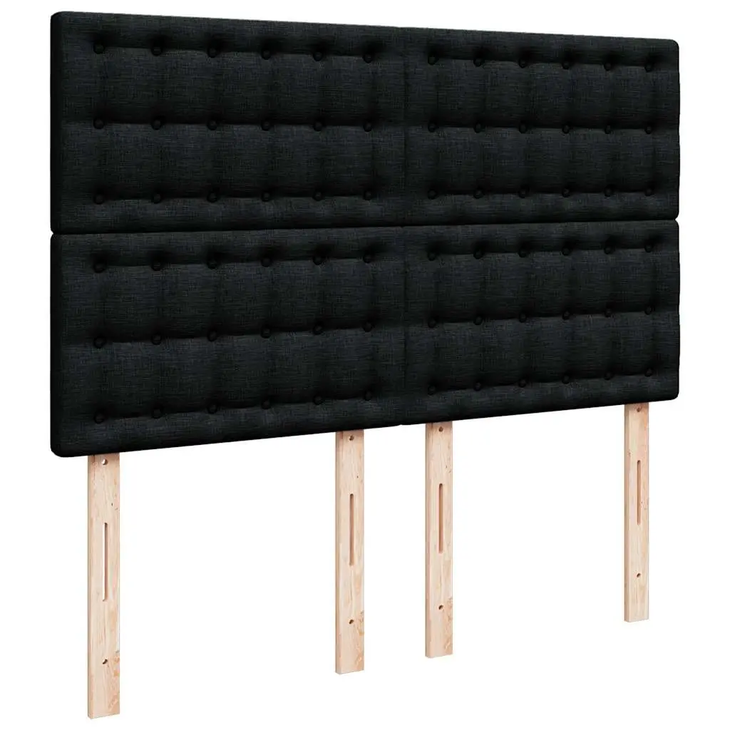 Box Spring Bed Pocket Mattress Height Adjustable Headboard Black