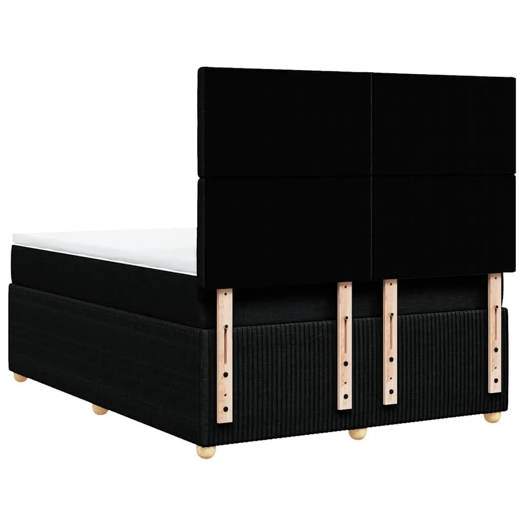 Box Spring Bed Pocket Mattress Height Adjustable Headboard Black