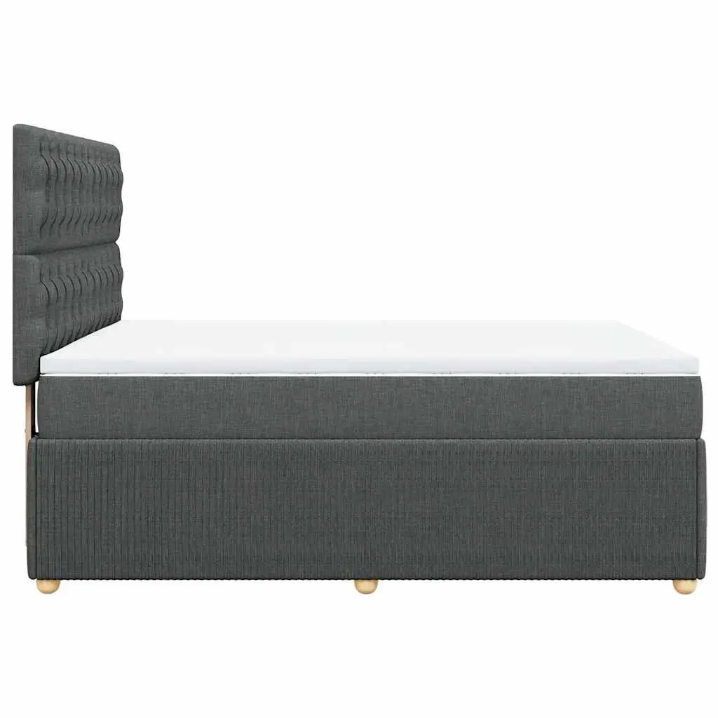 Queen Bed with Pocket Spring Mattress Adjustable Headboard Grey