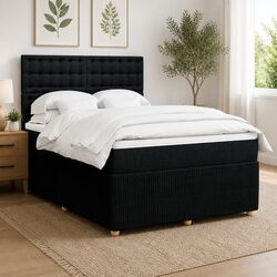 Comfortable Queen Box Spring Bed with Pocket Mattress