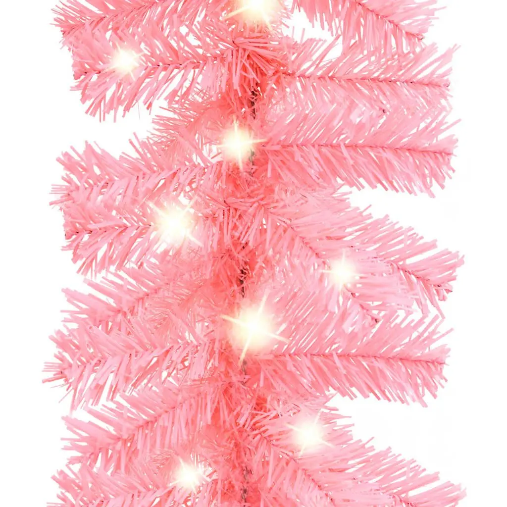 LED Christmas Garland 20m Pink Indoor Outdoor Holiday Decoration