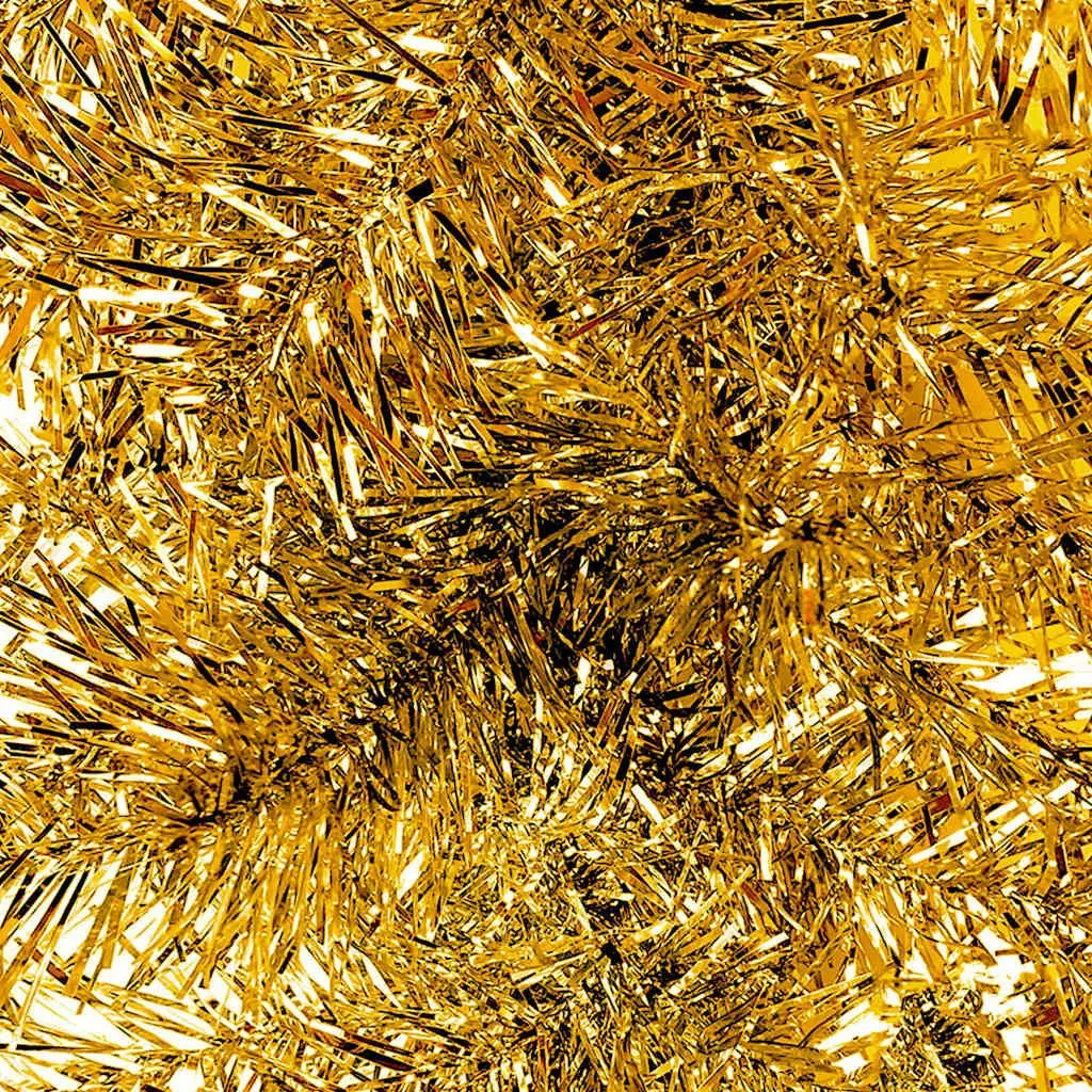 LED Light Christmas Garland 10m Gold Holiday Decoration for Indoor Outdoor Use
