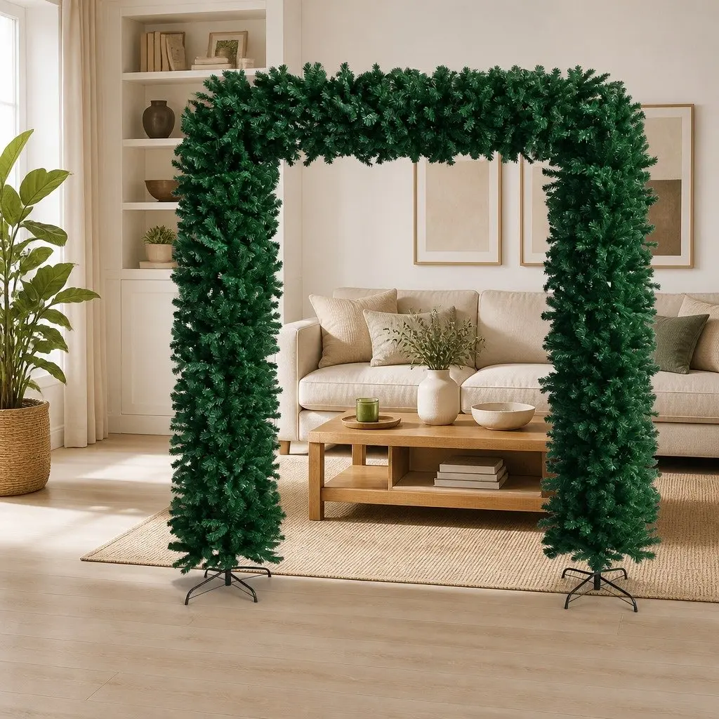 Christmas Tree Arch Indoor Outdoor 240cm Green