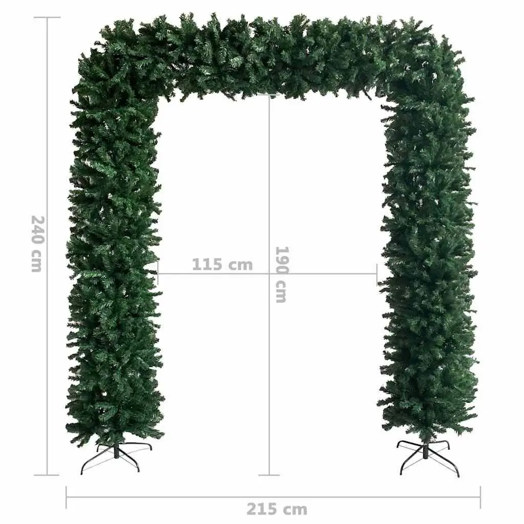 Christmas Tree Arch Indoor Outdoor 240cm Green
