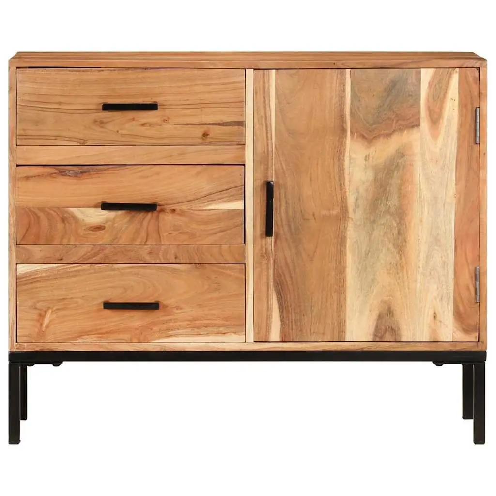 Sideboard Cabinet 88x30x73cm Brown Solid Acacia Wood Storage Furniture with