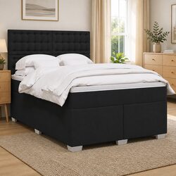 Reassuring Double Box Spring Bed for Comfortable Nights