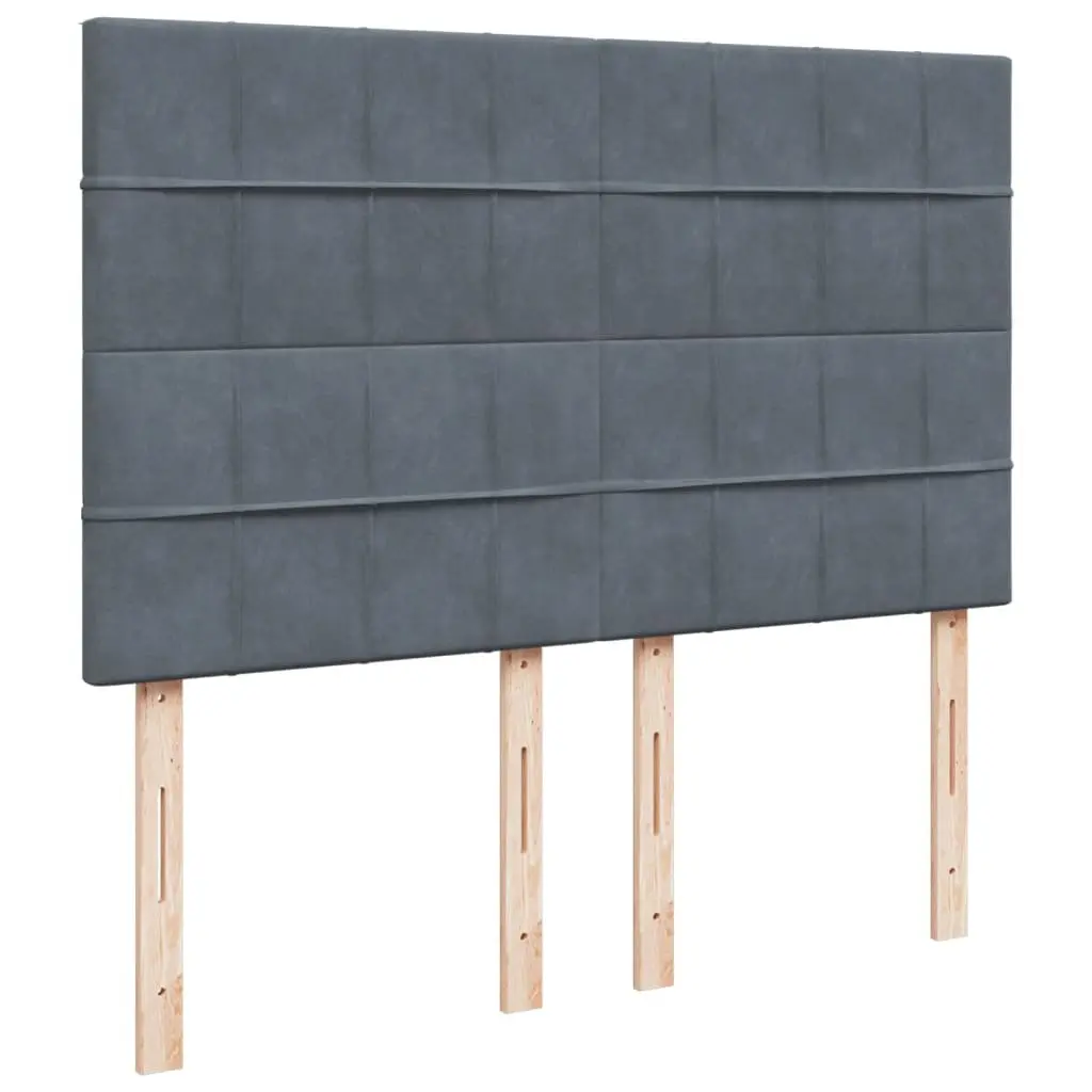 Box Spring Bed Double with Pocket Spring Mattress LED Lights Adjustable