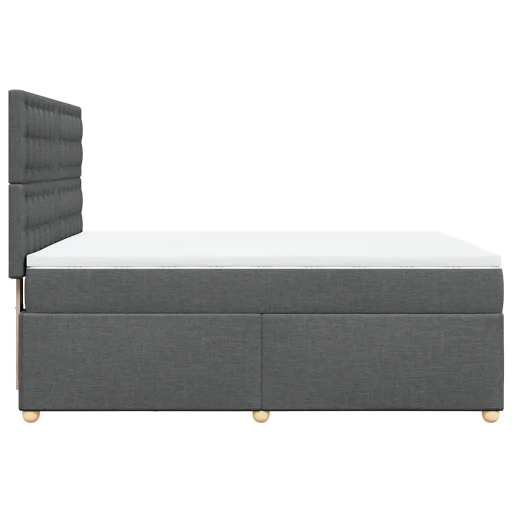 Queen Box Spring Bed with LED Lighting