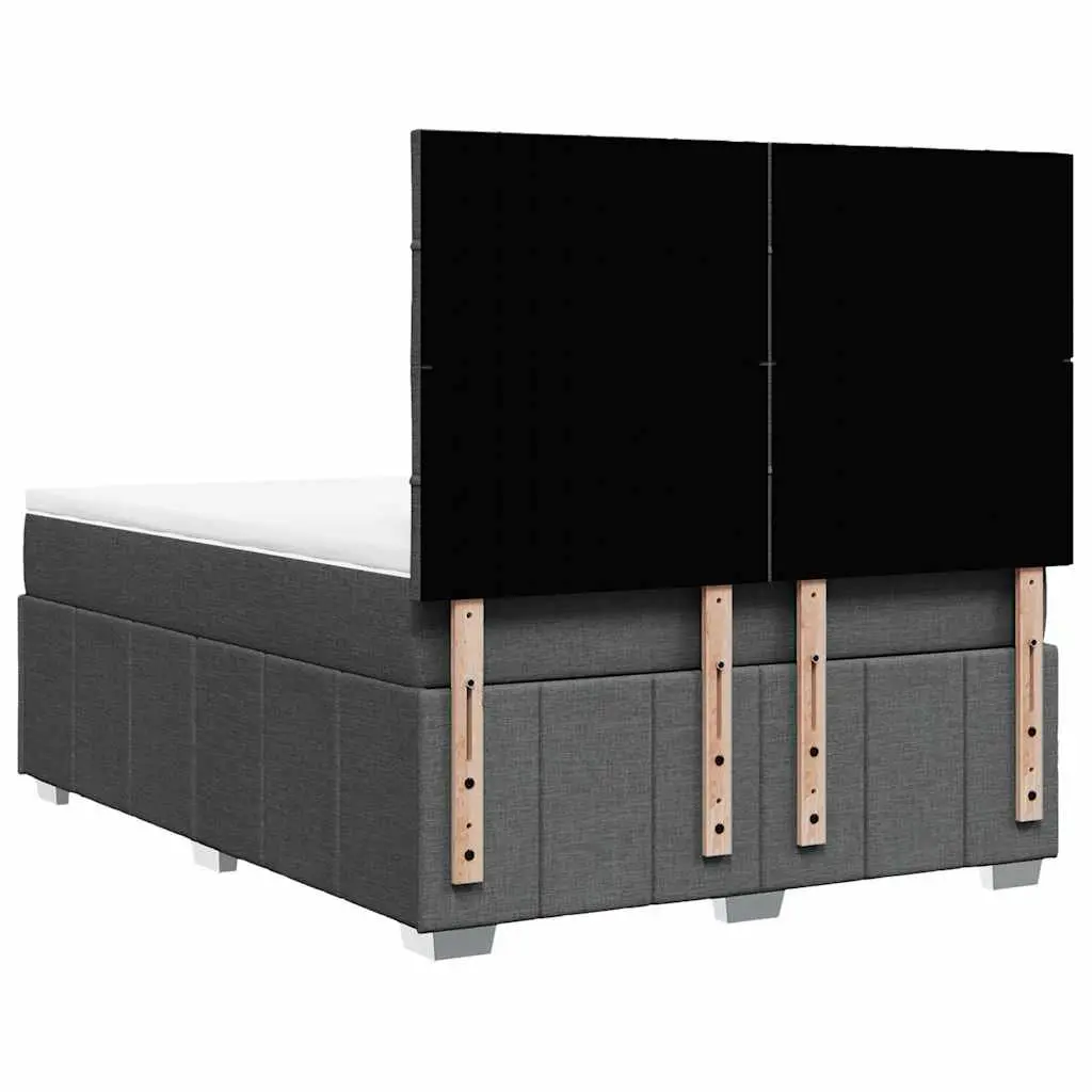 Queen Box Spring Bed Pocket Spring Mattress Height Adjustable Grey